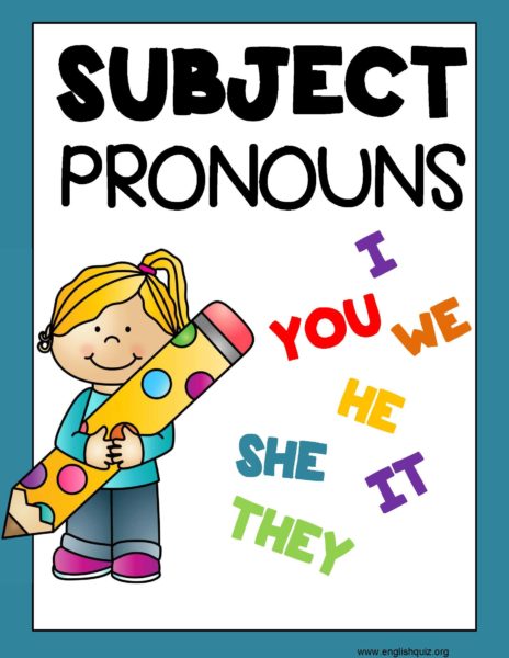 主格代名詞(Subject Pronouns)練習