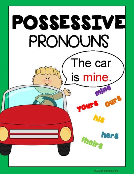 所有代名詞練習-Possessive-Pronouns