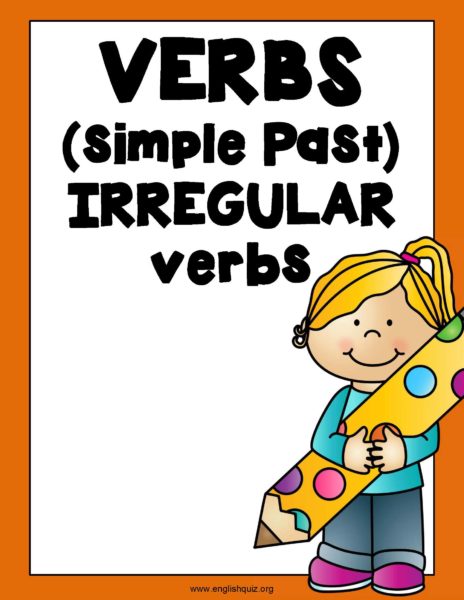 不規則動詞(Irregular Verbs)練習