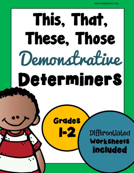 限定詞練習(determiners: this, that, these, those)